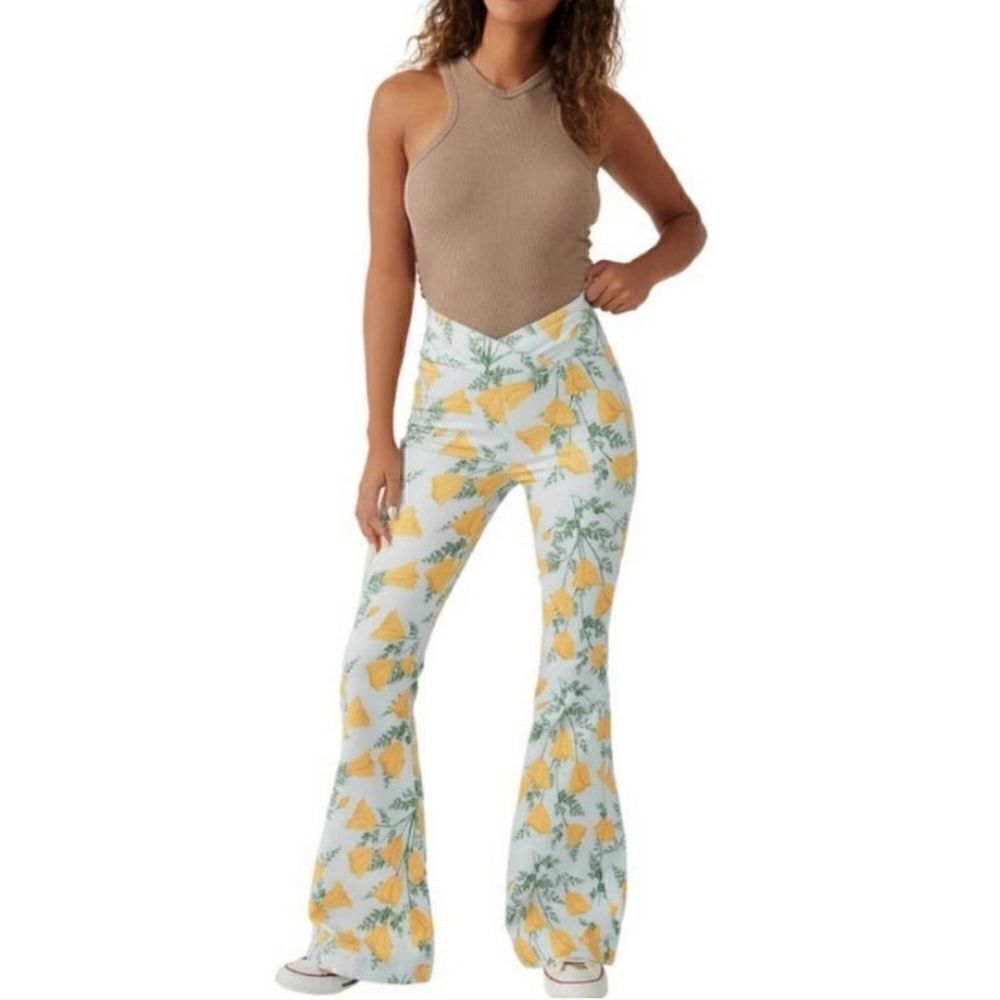 Free People Venice Beach High Rise Flare Pants Size 26